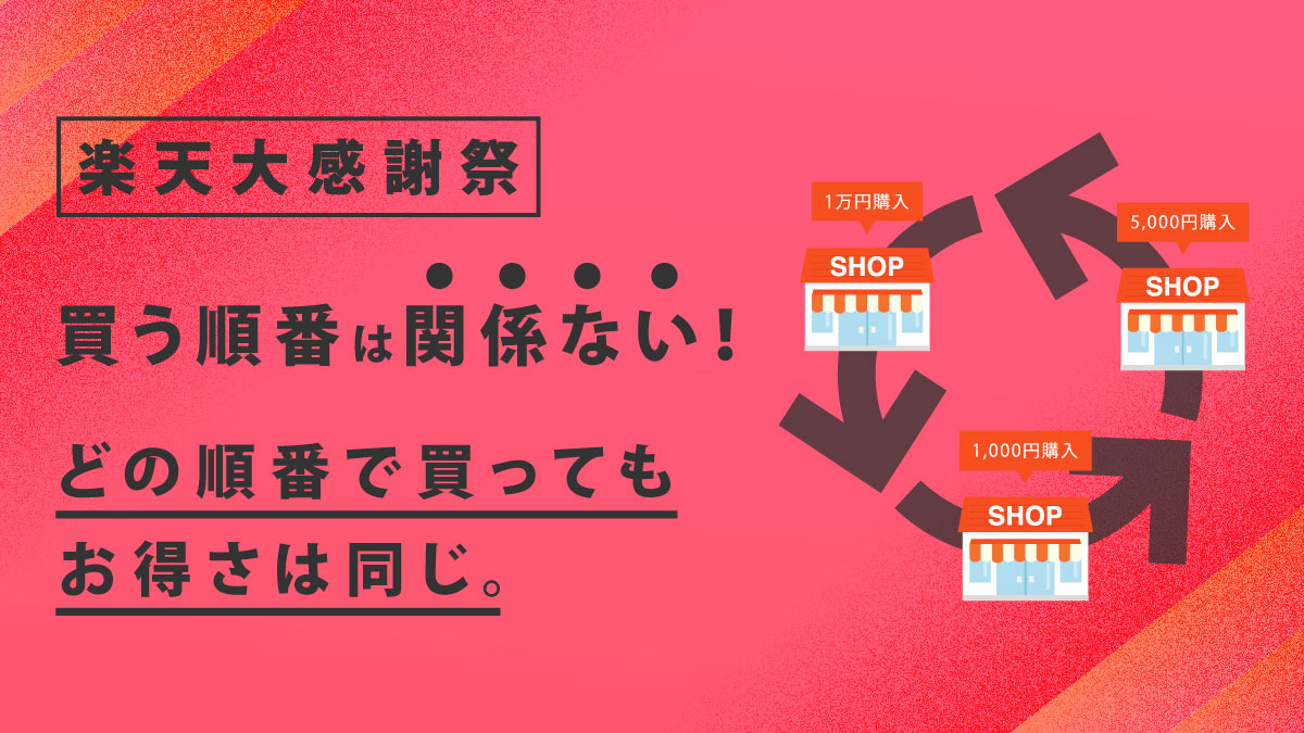 楽天大感謝祭で買う順番は関係ない？正しい買い方を解説