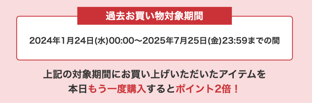 楽天ワンダフルデーリポート購入ポイント2倍の過去の買い物対象期間
